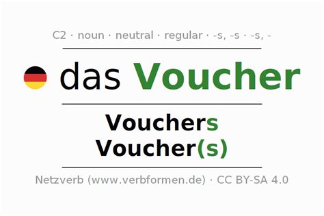 vouches deutsch